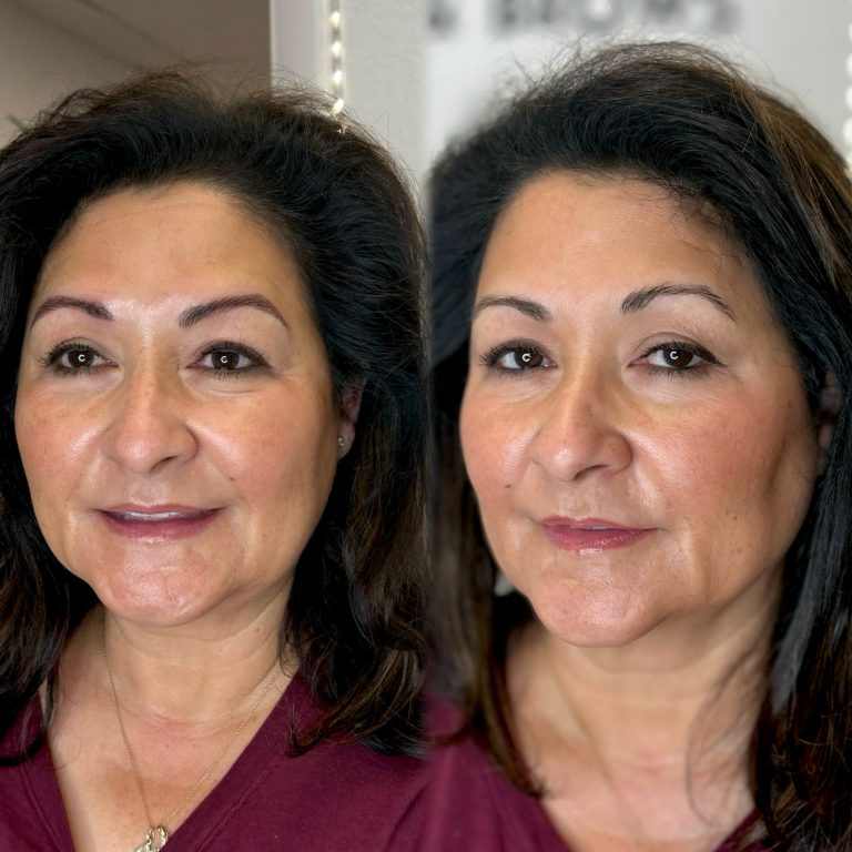 Eyelash extension at Amy's Lash and Brows, Punta Gorda, showcasing beautiful, voluminous lashes for enhanced beauty.