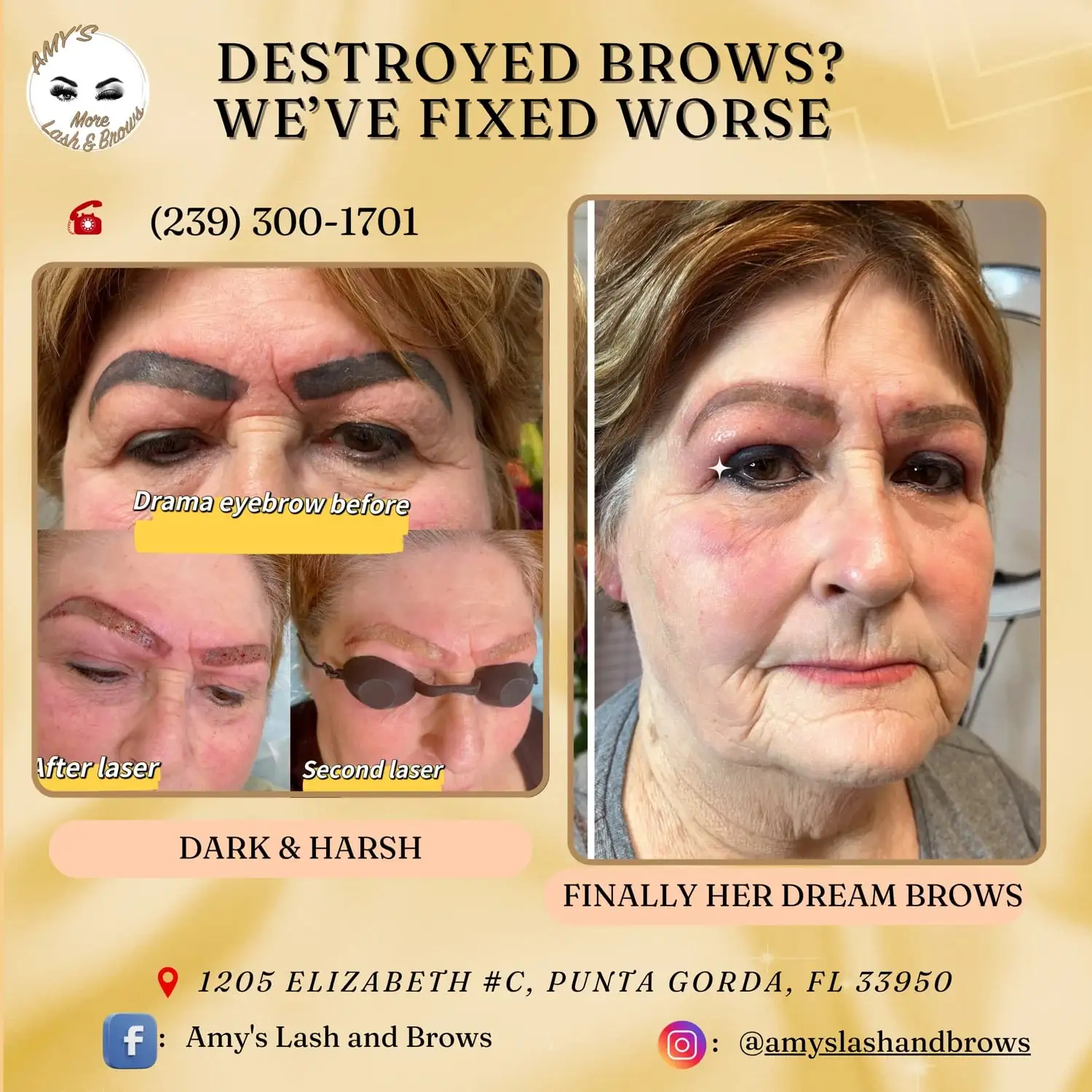 Fixing Eyebrows – Amy’s Lash & Brows