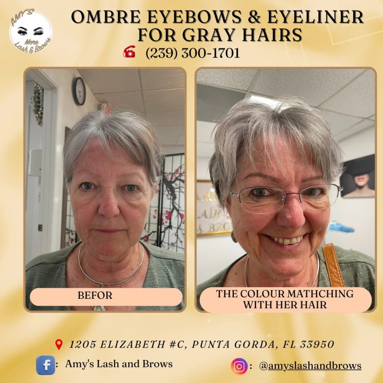 Eyeliner 28 Permanent ombre eyebrows Florida – natural healed results