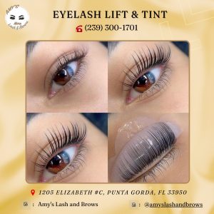 Eyelash Lift and Tint Amy Lash & Brows, Punta Gorda FL