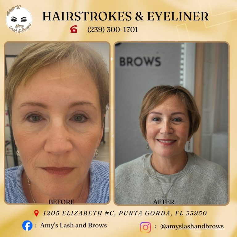 “Hairstrokes Brows and Eyeliner Tattoo in Punta Gorda