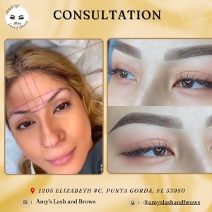 Eyebrow mapping during free consultation